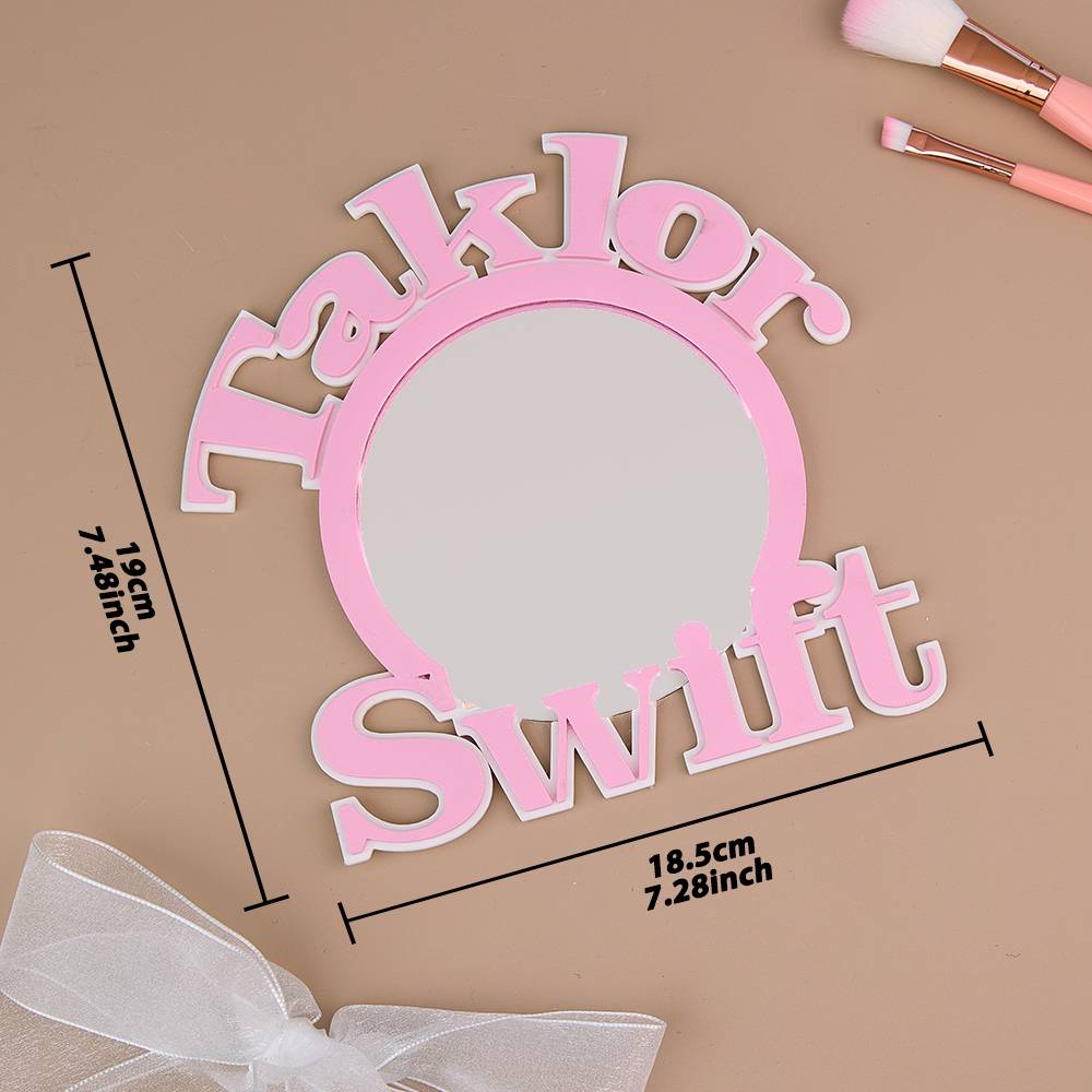 Personalized 3D Printed Mirror with Text Makeup Mirror Birthday Gift for Her-Blongser