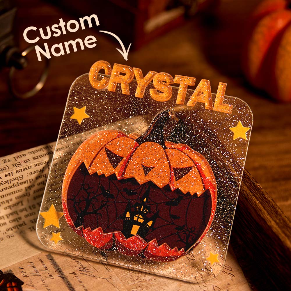 Custom Halloween Fridge Magnet with Name Refrigerator Magnet Home Decoration for Halloween Gift-Blongser
