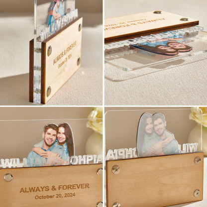 Personalized Photo Plaque Couple Plaque Home Decor Gift for Lover-Blongser