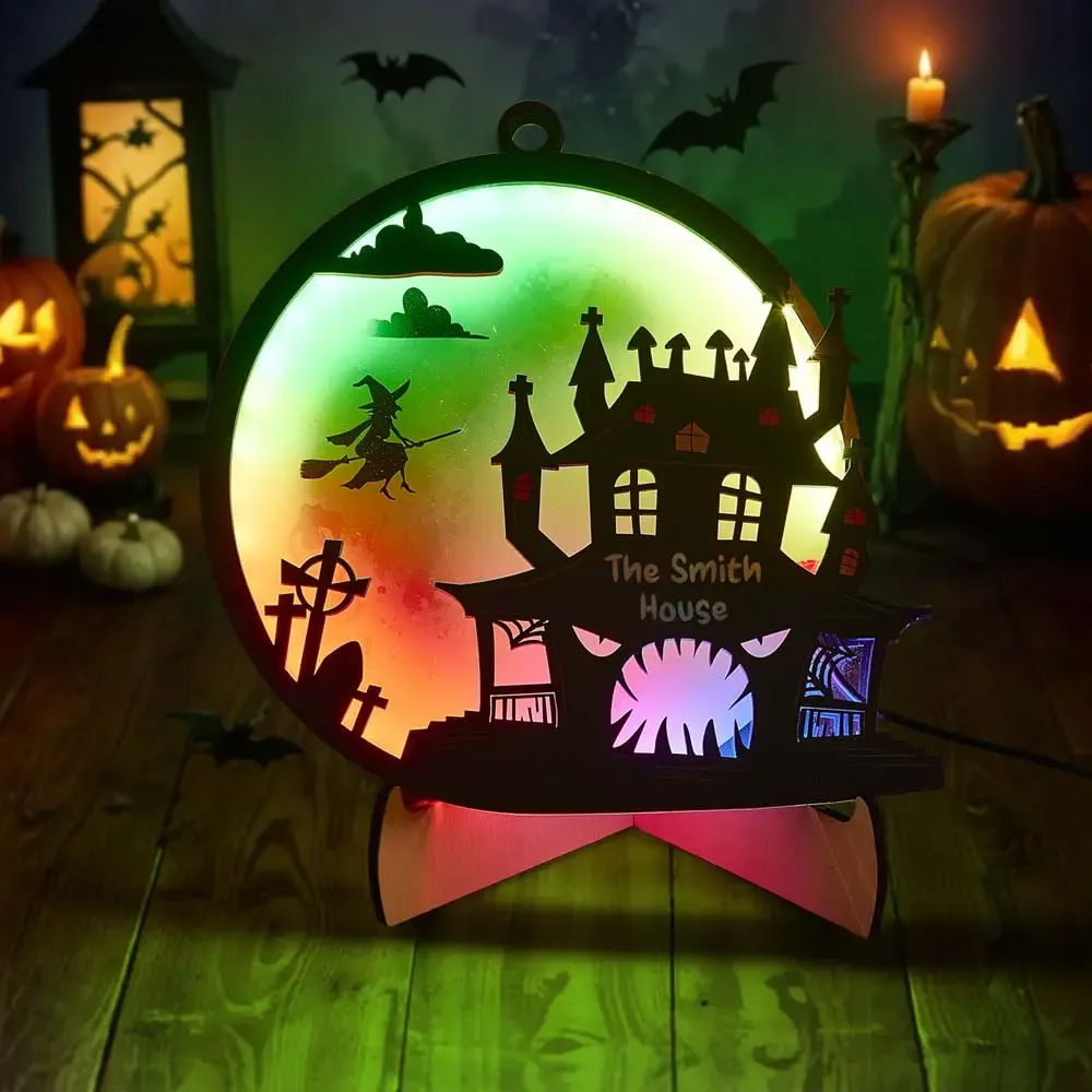 Custom Halloween Light with Name Halloween Home Decor Night Lamp for Halloween Gift-Blongser