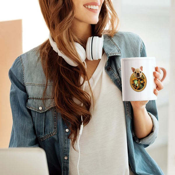 Personalized Dog Face Printing Funny Ceramic Coffee Mug For Pet lover-Blongser