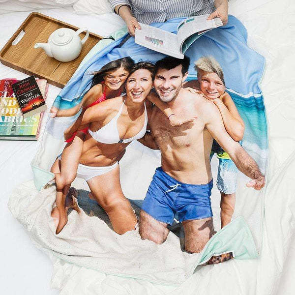 Personalized Picture Blankets Custom Photo Fleece Throw Blanket-Blongser