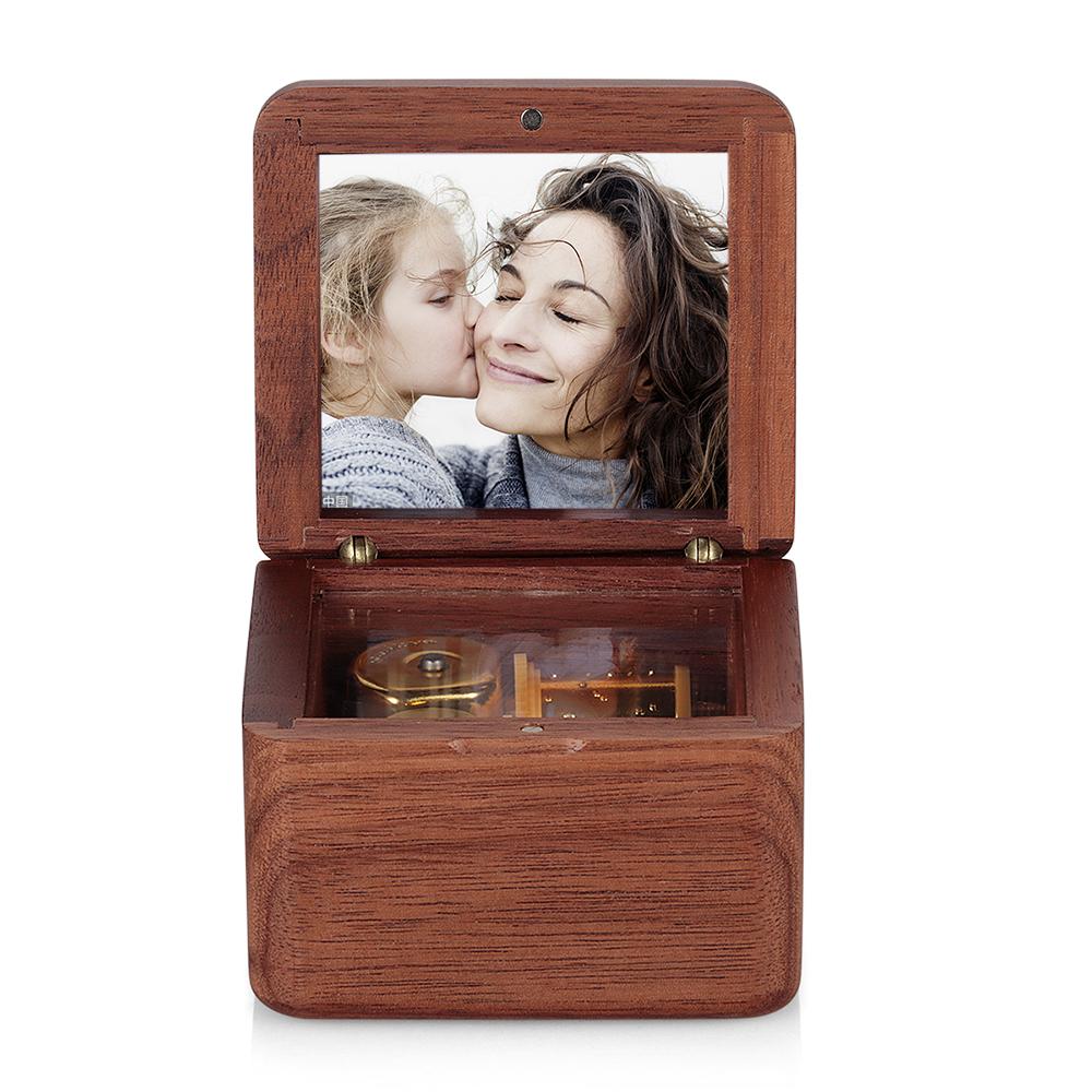 Personalized Wooden Vintage Photo Music Box-Blongser