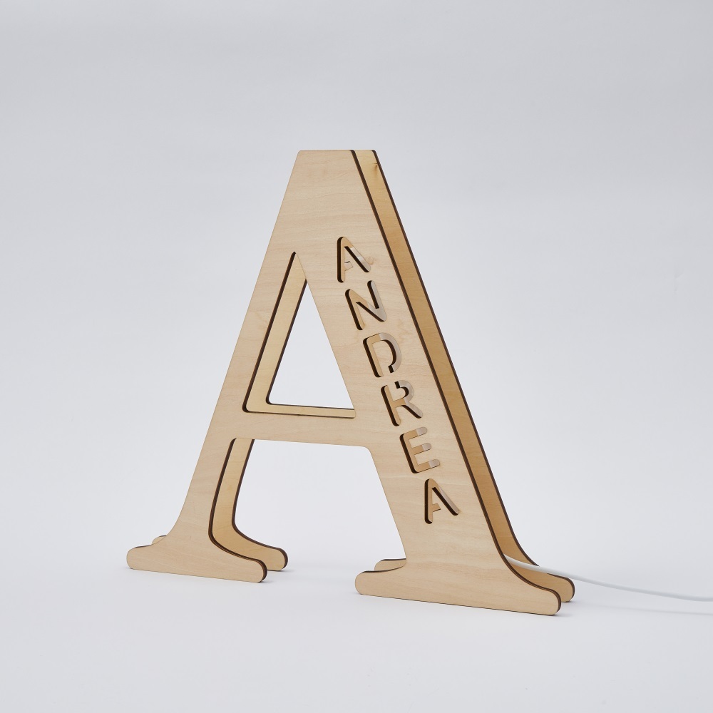 Personalized Name Wooden Letter Night Light 28CM-Blongser