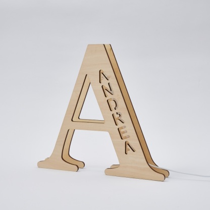 Personalized Name Wooden Letter Night Light 28CM-Blongser