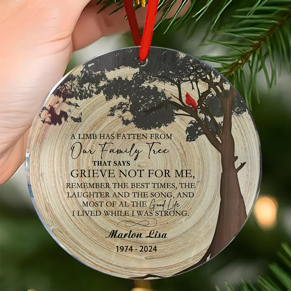 Personalized Memorial Christmas Ornaments Loss of Loved One Ornaments Remembrance Gifts-Blongser