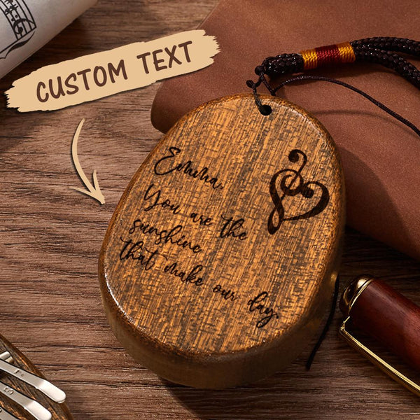 Custom Engraved Kalimba Mini Thumb Piano 8 Keys-Blongser