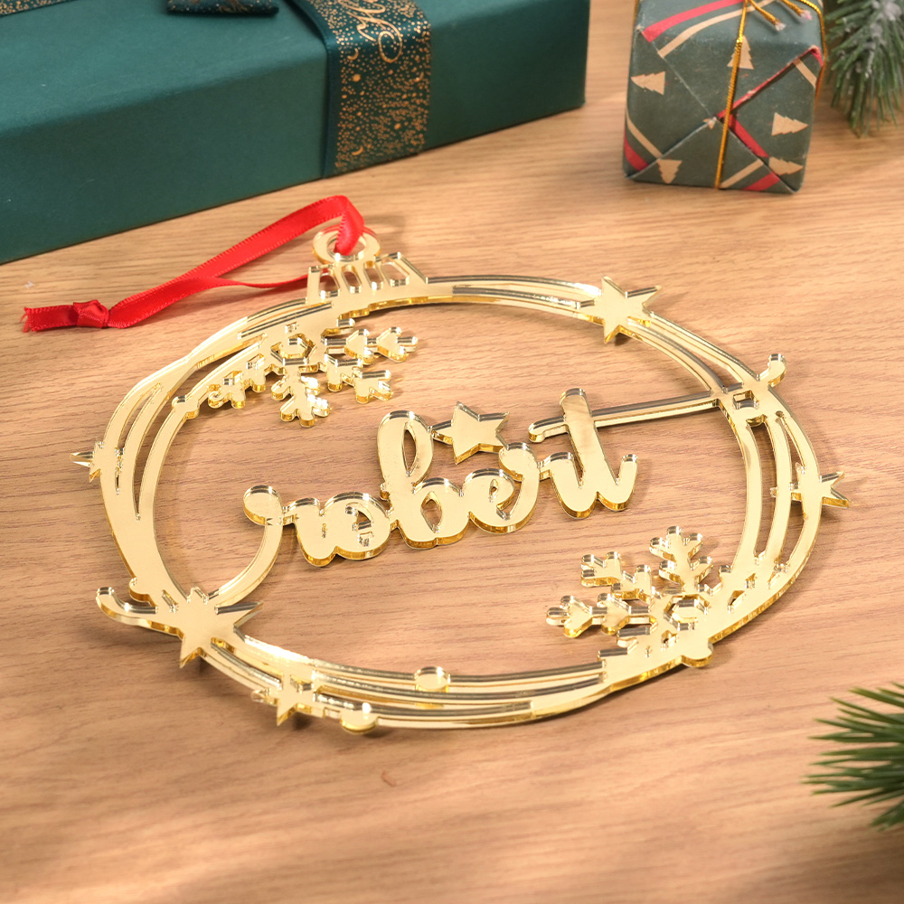 Custom Christmas Ornament with Name Holiday Christmas Tree Decorations Gift-Blongser