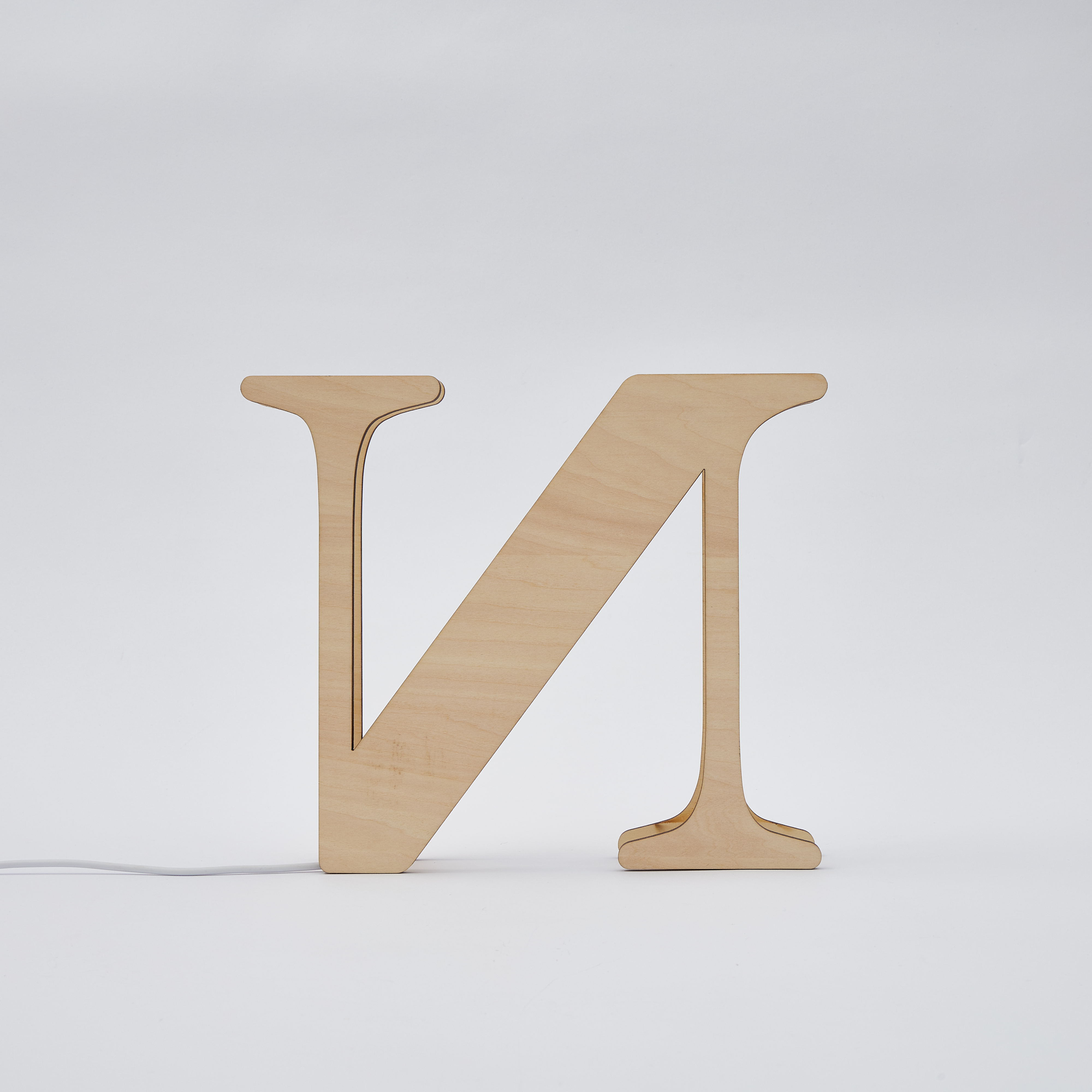 Personalised Wooden Letter Lamp Custom Name Alphabet Night Lights 19CM-Blongser