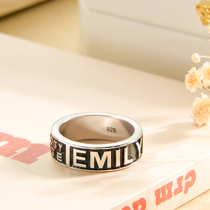 Personalized Name Custom School Name Ring – A Unique Graduation Gift-Blongser