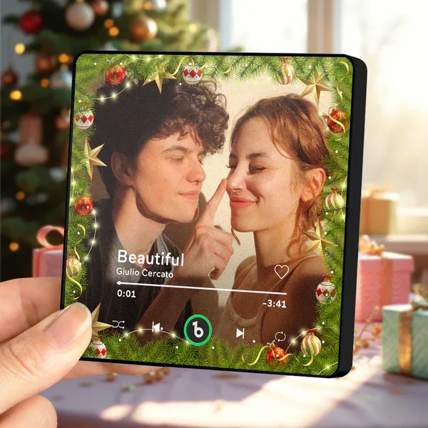 FridgeBeats Framed Custom Music & Photo Fridge Magnet FridgeBeats 4.0 Pro Supports Bluetooth Connectivity-Blongser