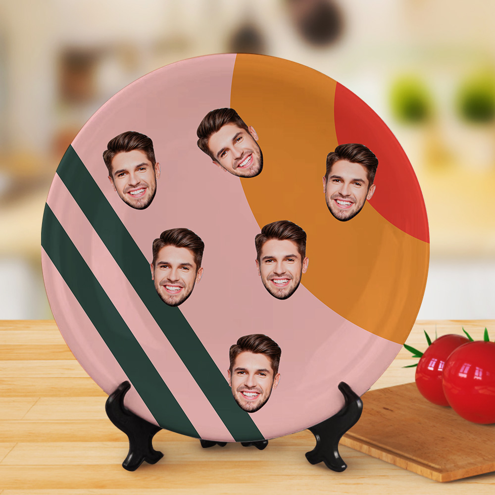 Personalized Dinner Plates Gifts Custom Face Ceramic Dishes