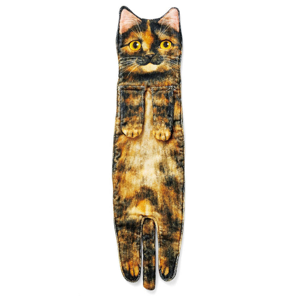 Cute Cat Decor Hanging Face Towels Soft Funny Face Towels Gift for Women Cat Lovers-Blongser