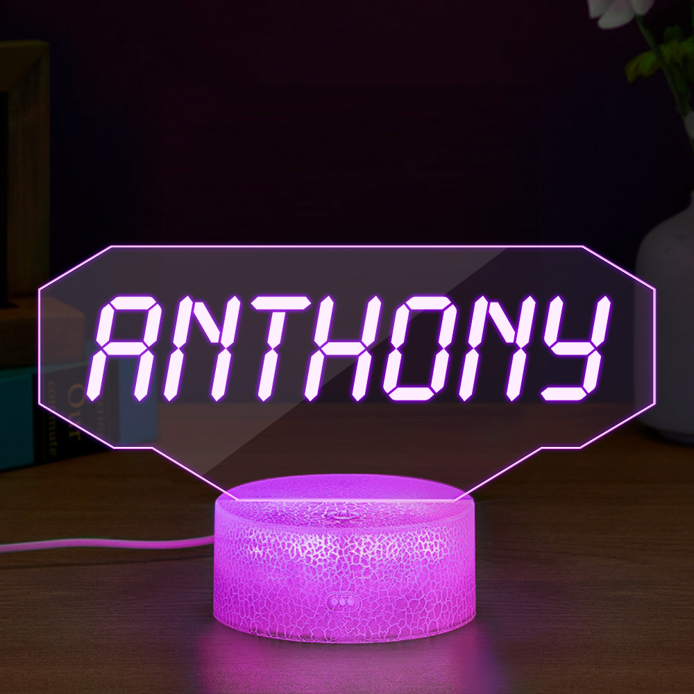 Custom Gaming LED Sign Gamer Tag Night Light - 15 Fonts-Blongser