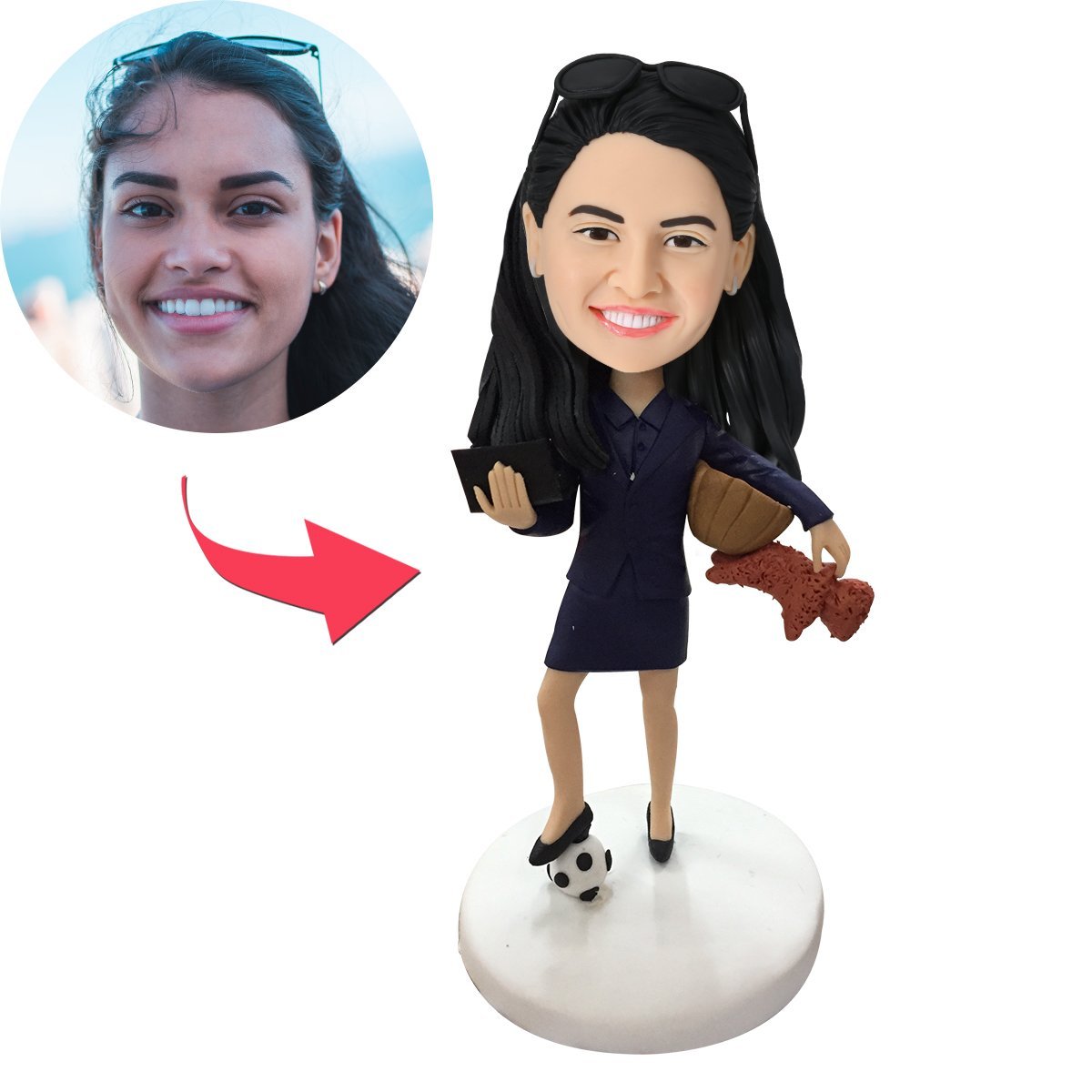 World's Best Mom Custom Bobblehead With Engraved Text-Blongser