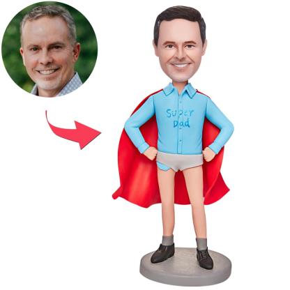 Personalized Underpants Daddy Custom Bobblehead with Engraved Text-Blongser