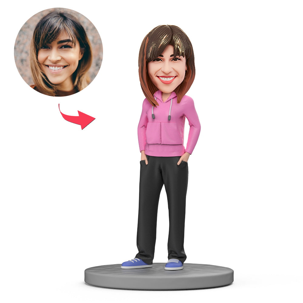HipPop Girls Custom Bobblehead With Engraved Text-Blongser