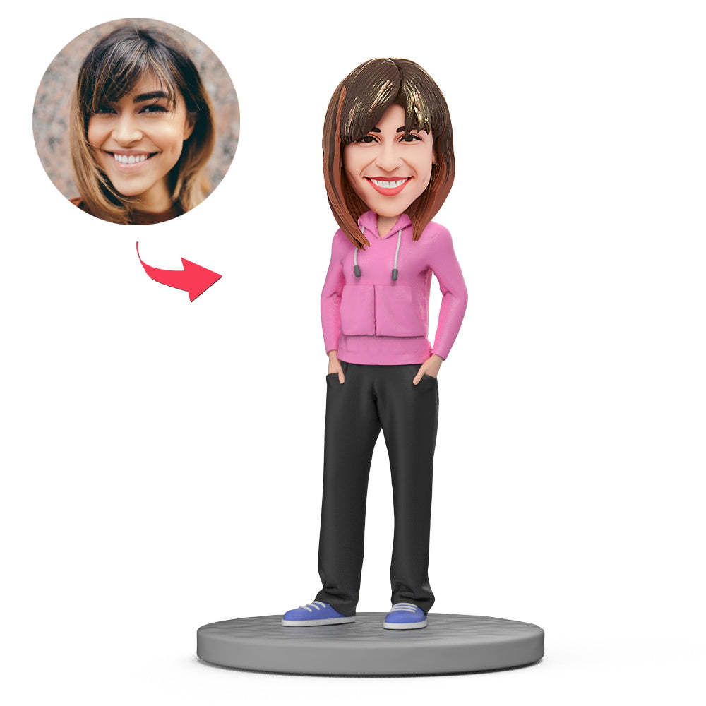 HipPop Girls Custom Bobblehead With Engraved Text-Blongser