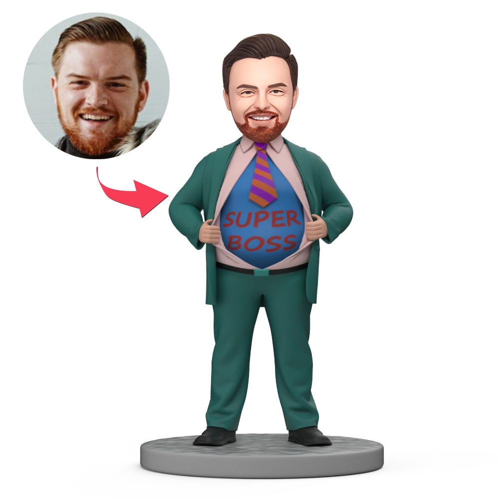 Boss's Day Gift Custom Bobblehead Super Boss Gift For Him-Blongser