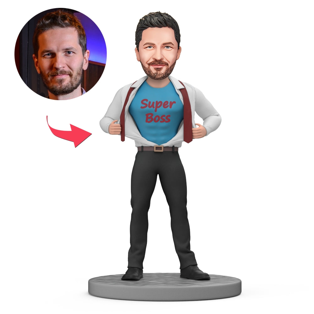 Boss's Day Gift Custom Bobblehead Super Boss Gift For Him-Blongser