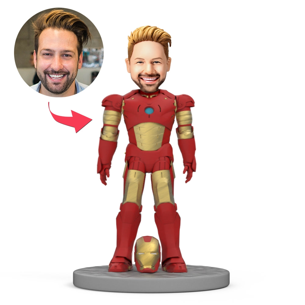 Iron Man Popular Custom Bobblehead With Engraved Text-Blongser