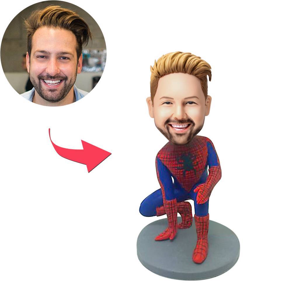 Spiderman Popular Custom Bobblehead With Engraved Text-Blongser