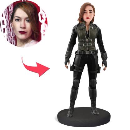 Black Widow Popular Custom Bobblehead With Engraved Text-Blongser