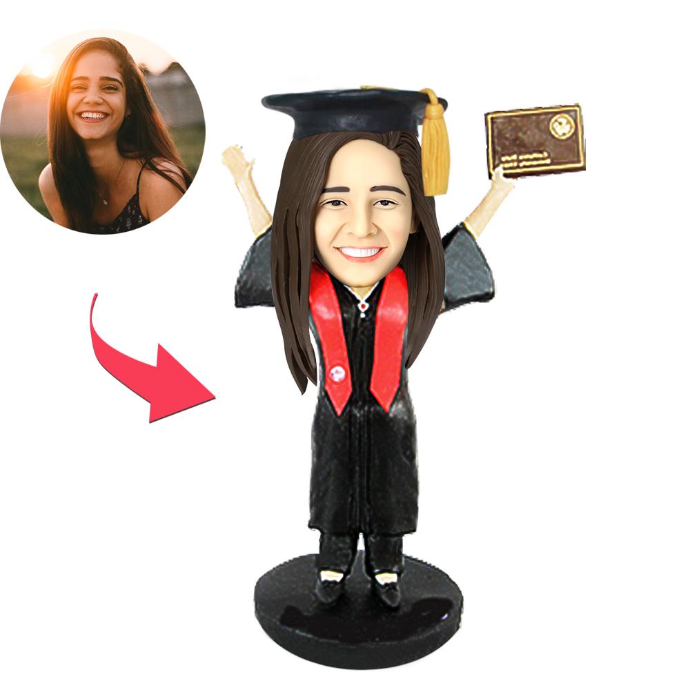 Graduation Girl Custom Bobblehead-Blongser