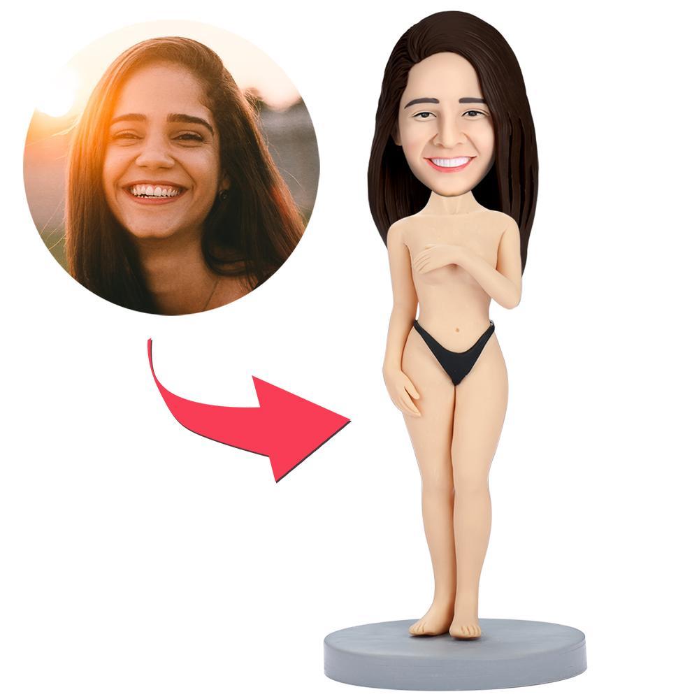 Naked Women Custom Bobblehead With Engraved Text-Blongser