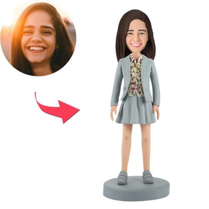 PUBG Female Lead Custom Bobblehead With Engraved Text-Blongser