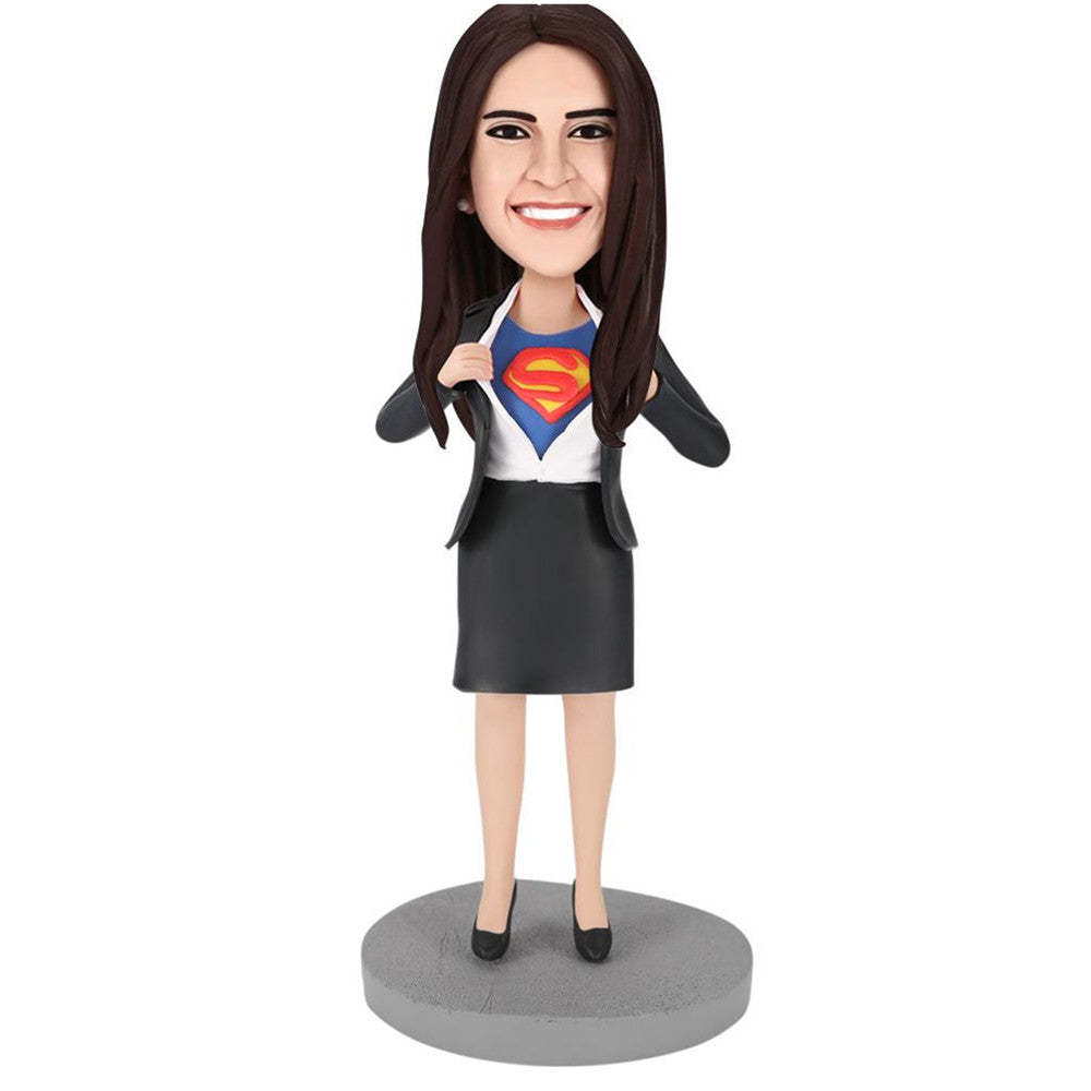 Office Superwoman - B Custom Bobblehead-Blongser