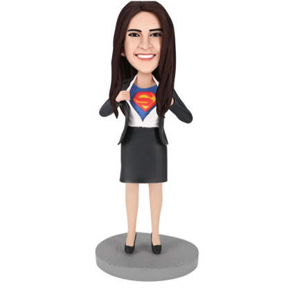 Office Superwoman - B Custom Bobblehead-Blongser