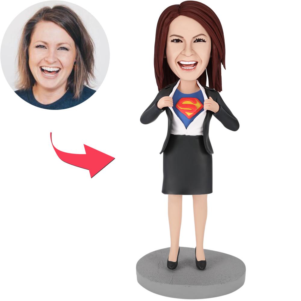 Office Superwoman - C Custom Bobblehead-Blongser