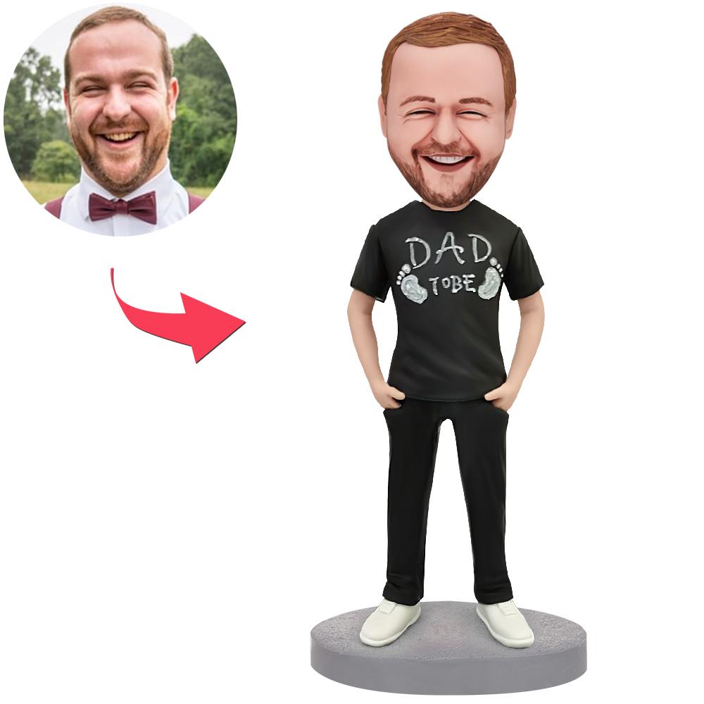 To Be Dad Custom Bobbleheads With Engraved Text-Blongser