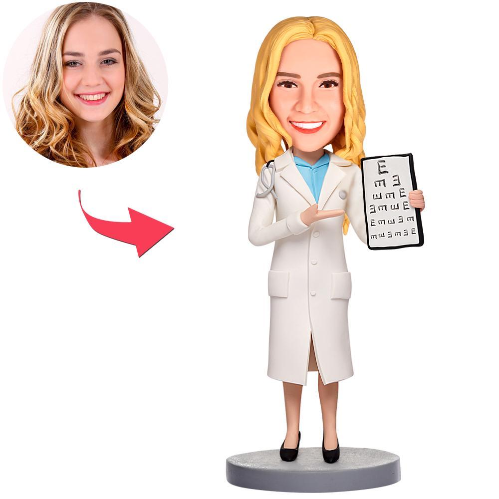Custom Ophthalmologist Bobbleheads With Engraved Text-Blongser