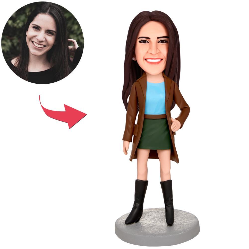 Need For Speed Woman Custom Bobbleheads With Engraved Text-Blongser