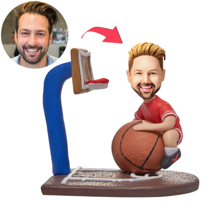 Personalized Basketball Bobbleheads with Engraved Text-Blongser