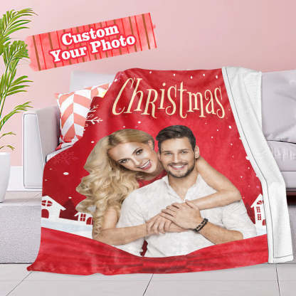 Christmas Blanket Custom Photo Blanket Personalized Christmas Gift-Blongser