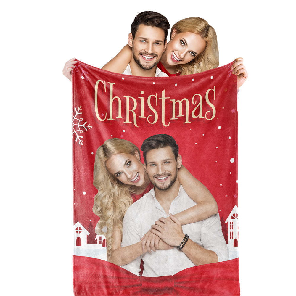Christmas Blanket Custom Photo Blanket Personalized Christmas Gift-Blongser