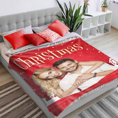 Christmas Blanket Custom Photo Blanket Personalized Christmas Gift-Blongser