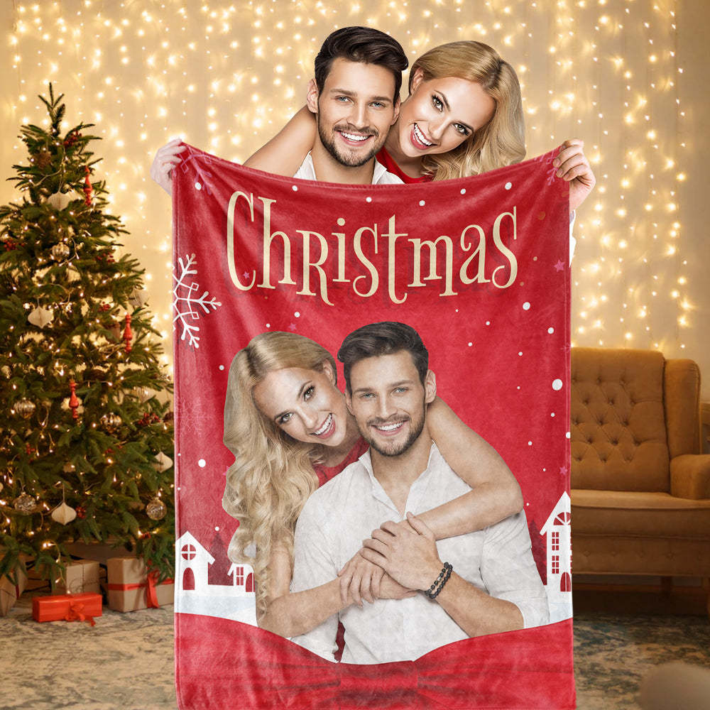 Christmas Blanket Custom Photo Blanket Personalized Christmas Gift-Blongser