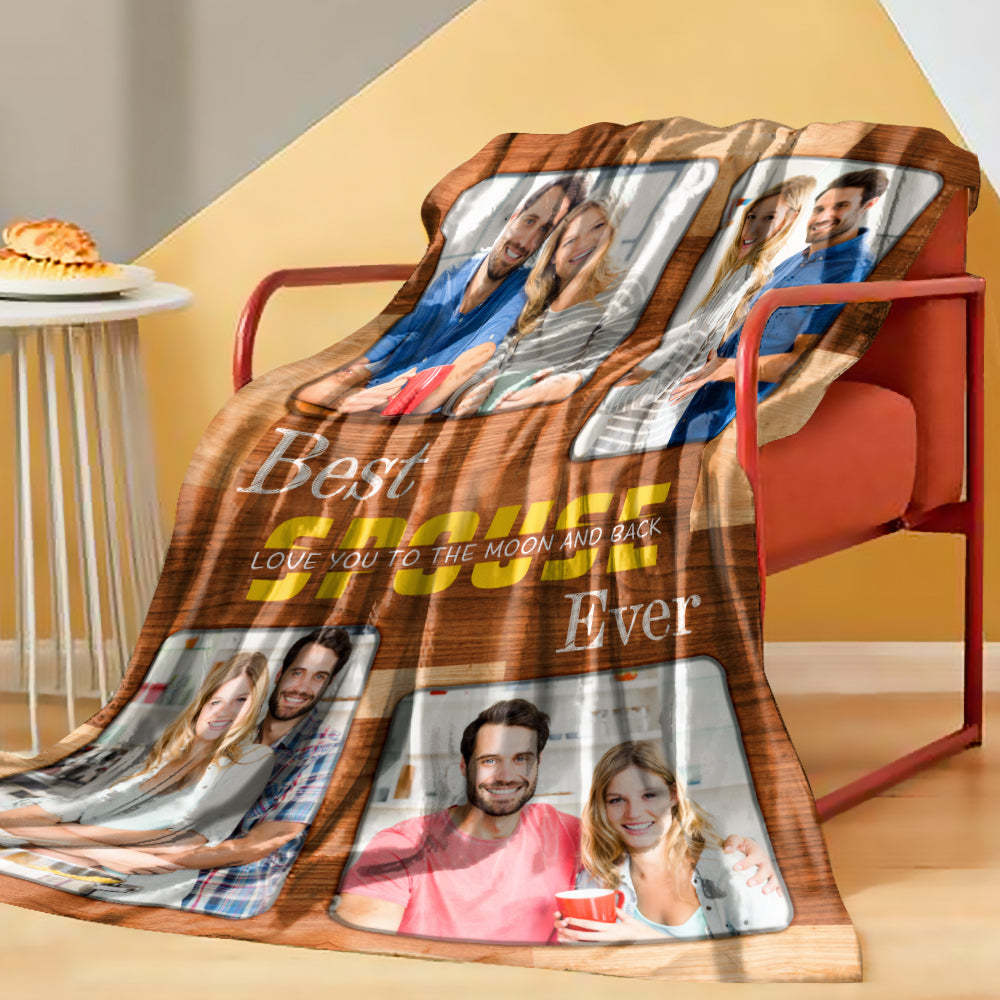 Custom Photo Blanket Photo Collage Blanket Best Friend Ever Blanket Gifts for Firendes-Blongser