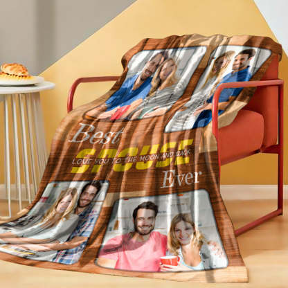 Custom Photo Blanket Photo Collage Blanket Best Friend Ever Blanket Gifts for Firendes-Blongser