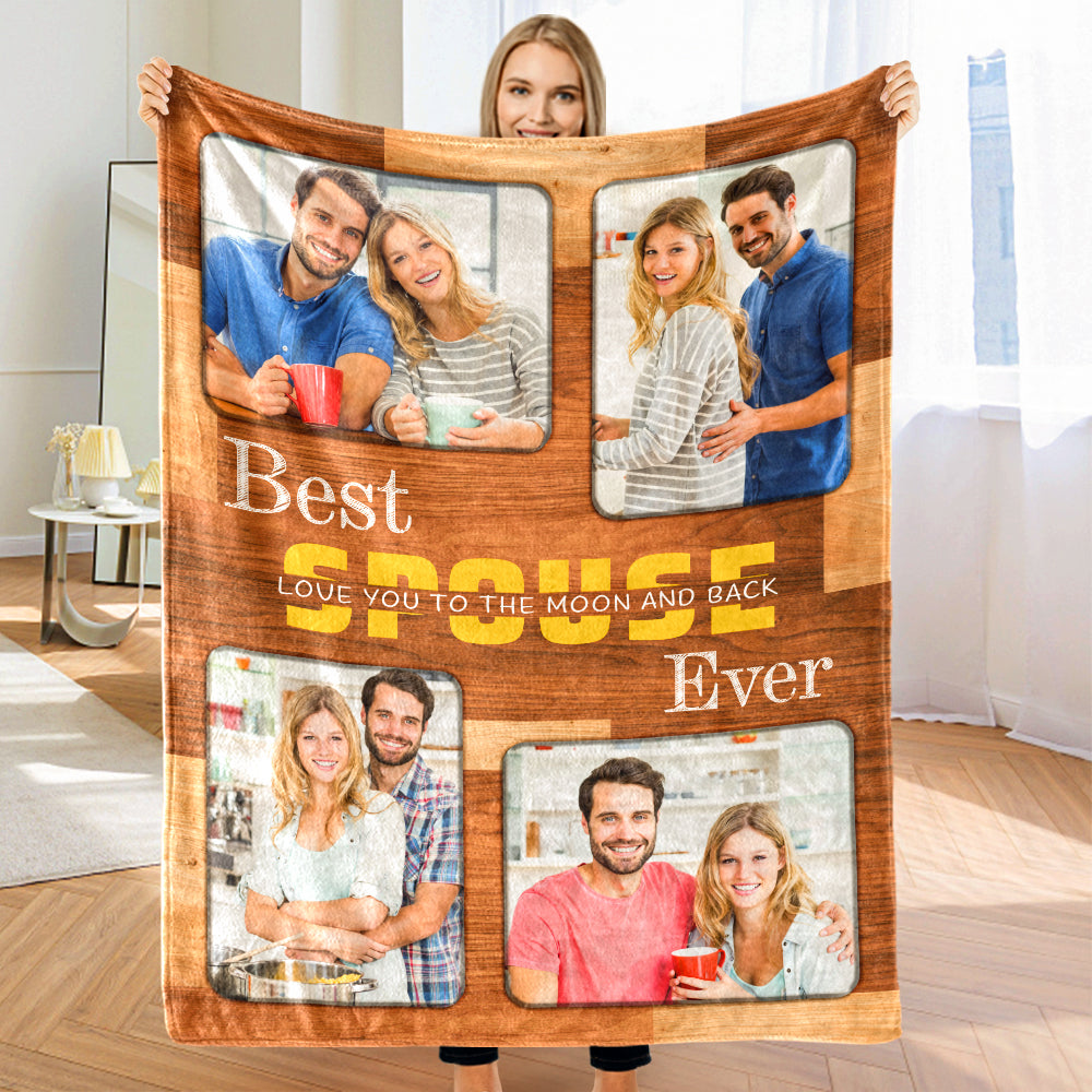 Custom Photo Blanket Photo Collage Blanket Best Friend Ever Blanket Gifts for Firendes-Blongser