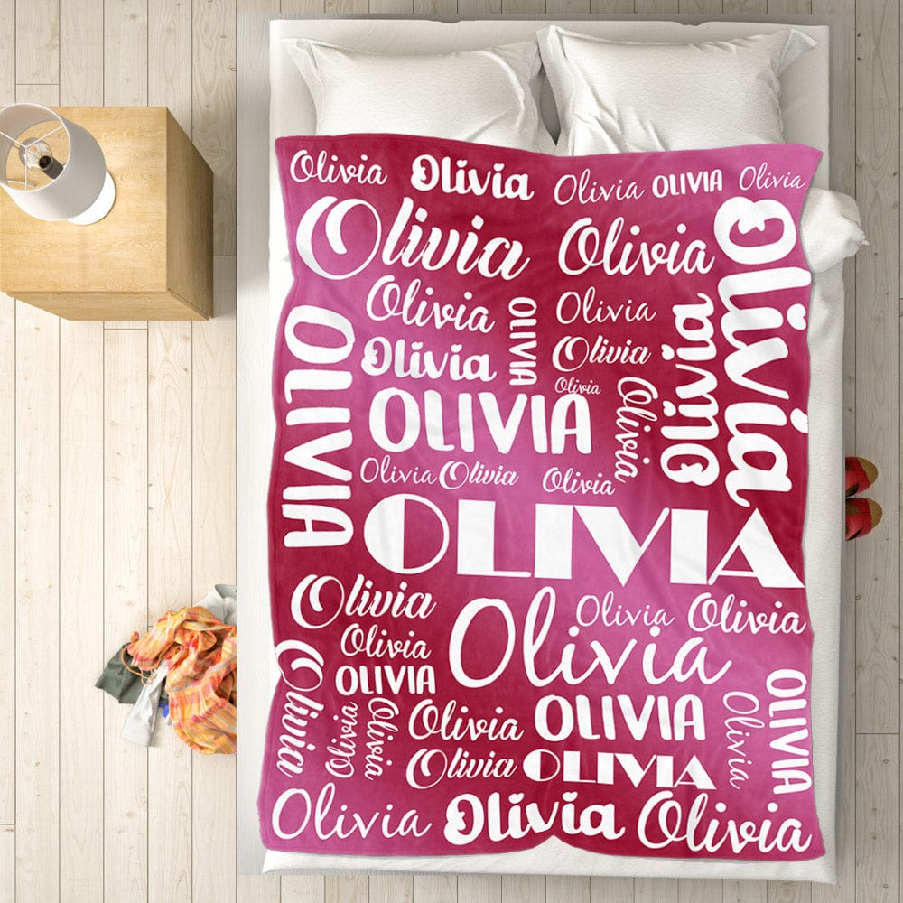 Custom Name Blanket Unique Gift for Family-Blongser