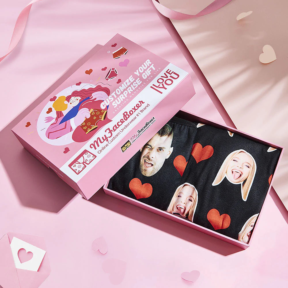 Custom Face Matching Underwear for Couples You are Mine Valentine's Day Gift for Lovers-Blongser