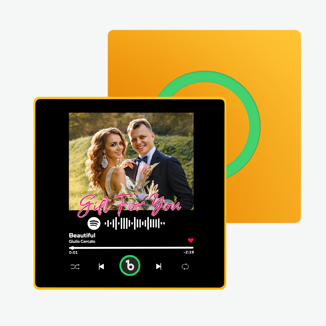 FridgeBeats Framed Custom Music & Photo Fridge Magnet FridgeBeats 4.0 Pro Supports Bluetooth Connectivity-Blongser