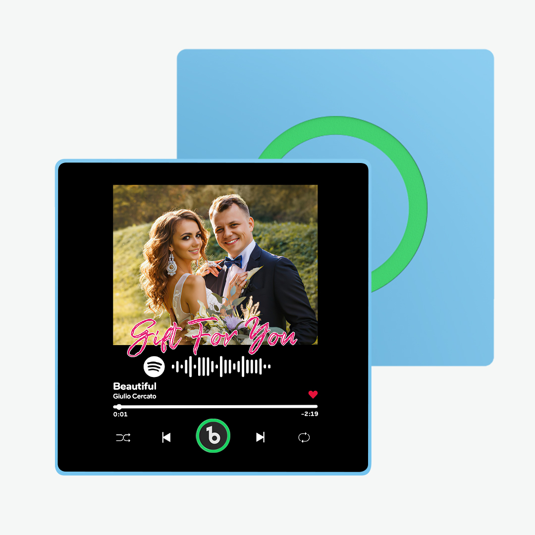 FridgeBeats Framed Custom Music & Photo Fridge Magnet FridgeBeats 4.0 Pro Supports Bluetooth Connectivity-Blongser