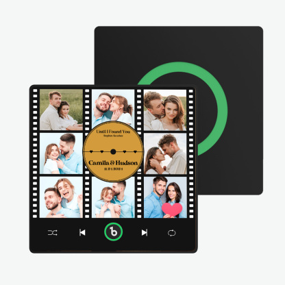 FridgeBeats Framed New 4.0 Upgrade Custom Music Fridge Magnet Film Photo Collage Style Fridge Magnet Gift for Lover-Blongser