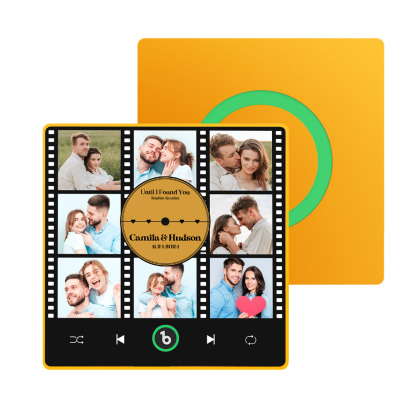 FridgeBeats Framed New 4.0 Upgrade Custom Music Fridge Magnet Film Photo Collage Style Fridge Magnet Gift for Lover-Blongser